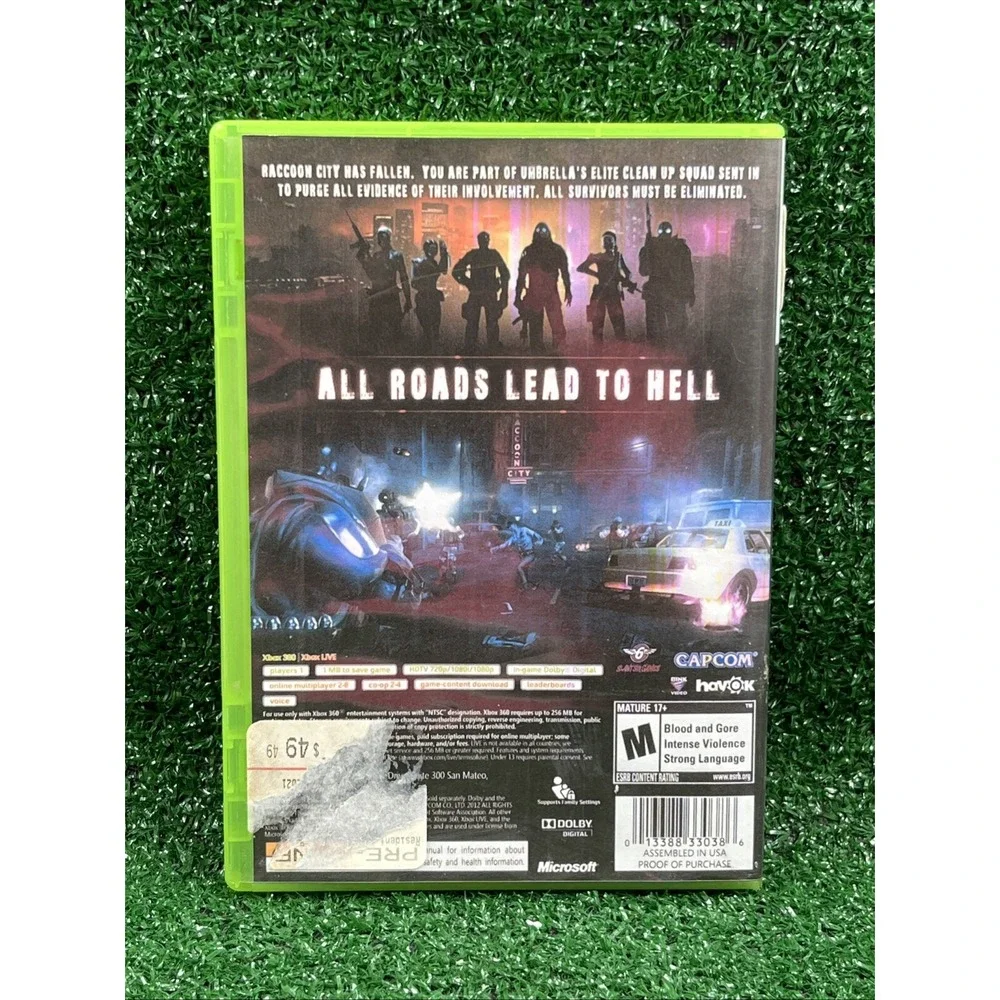 Resident‎ Evil Operation Raccoon City Microsoft Xbox 360 2012 No Manual